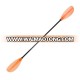 Transparent Kayak Paddle Fiberglass Paddle Shaft PC Blade Clear Kayak Paddle